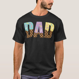 Camiseta Pai Do Primeiro Família Doce Sorvete 1º Primeira F