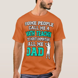 Camiseta Pai do Professor de Matemática
