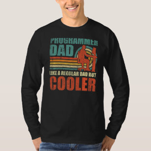 Camiseta Pai Do Programador Do Mens Como Um Pai Regular, Ma