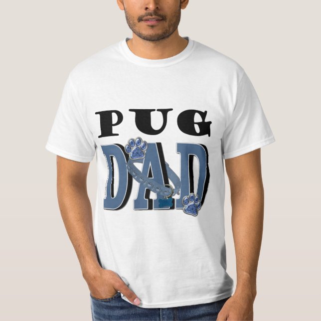 Camiseta PAI do Pug (Frente)