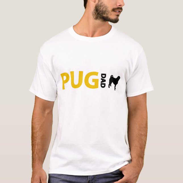 Camiseta Pai do Pug (Frente)