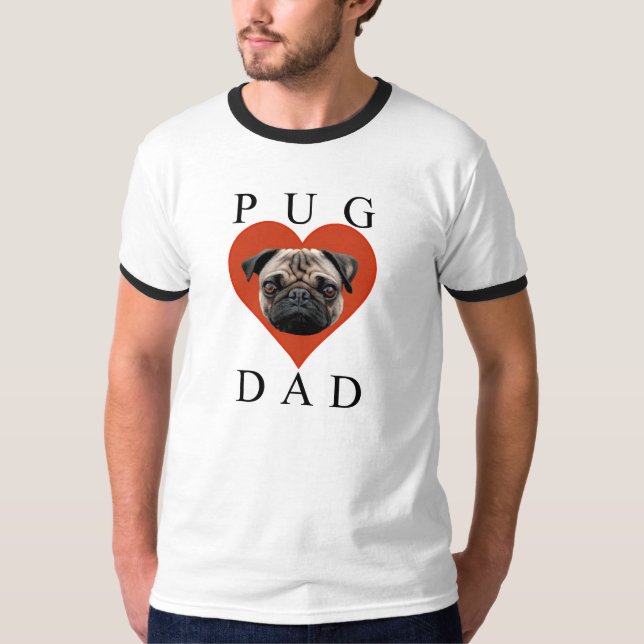 Camiseta Pai do Pug (Frente)