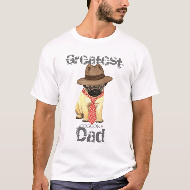 Camiseta Pai do Pug (Frente)