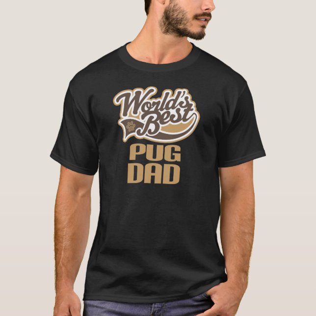 Camiseta Pai do Pug (mundos melhores) (Frente)
