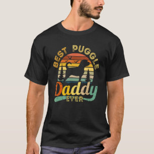 Camiseta Pai do Puggle Melhor Papai Amante de Cachorro Pres