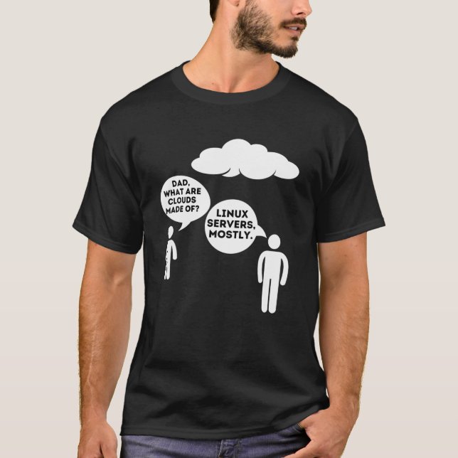 Camiseta Pai Do Que São Feitas As Nuvens? - Programador Eng (Frente)