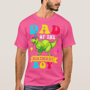 Camiseta Pai Do Raptor Dinossauro De Aniversário Engraçado