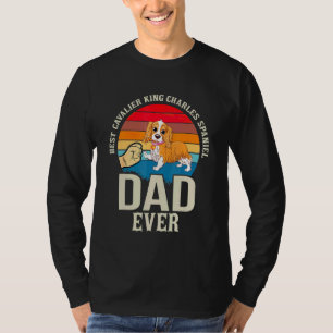 Camiseta Pai do Rei Charles Spaniel, melhor cavalheiro do m