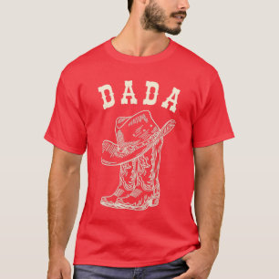 Camiseta Pai do Rodeio Ocidental Cowboy Aniversariante Famí