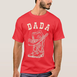 Camiseta Pai do Rodeio Ocidental Cowboy Aniversariante Famí