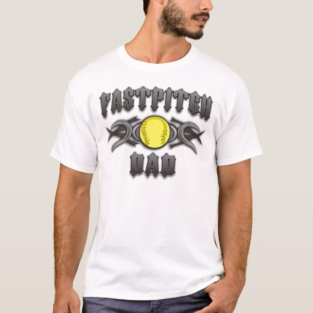 Camiseta Pai do softball de Fastpitch tribal (Frente)