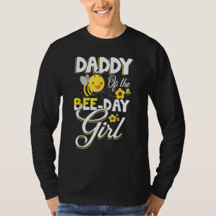 Camiseta Pai Do Tema Da Festa de aniversário Das Abelhas