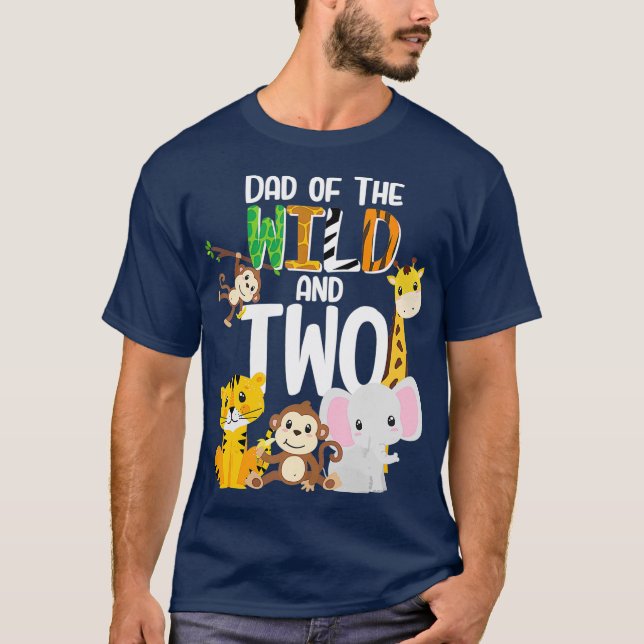 Camiseta Pai do Tema Selvagem e Dois Jardins Zoológicos Ani (Frente)