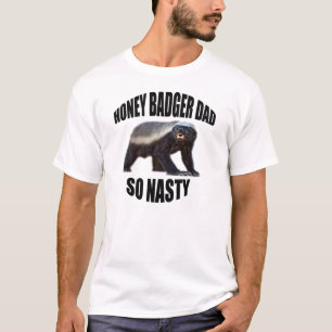 CAMISETA PAI DO TEXUGO DE MEL TÃO DESAGRADÁVEL