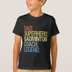 Camiseta Pai do treinador Badminton