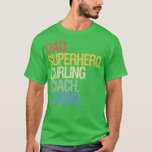 Camiseta Pai do treinador Curling