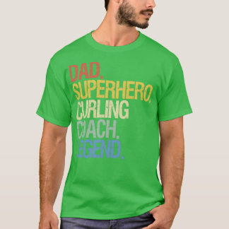 Camiseta Pai do treinador Curling