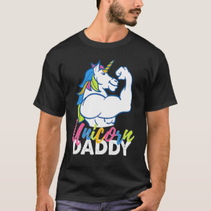 Camiseta Pai do Unicórn Pai Magical Malhação Bodybuilder