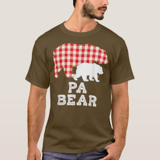 Camiseta Pai do Urso Xadrez Excelente do Avô Dia do Pai Org