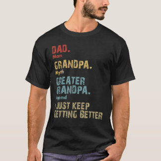 Camiseta Pai do Vovô Excelente do Vovô Melhor Dia de os pai