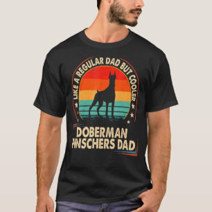 Camiseta Pai Doberman Como Um Pai Regular, Mas Pai Mais Fri