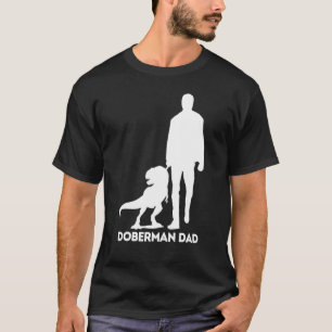 Camiseta Pai Doberman Dog Dobie Dinosaur Doberman Pai