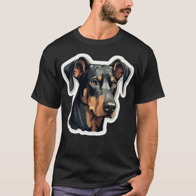 Camiseta Pai Doberman Pinscher (Frente)