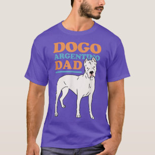 Camiseta Pai Dog Proprietário do Cachorro Mens Dogo Argenti