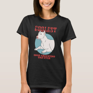 Camiseta Pai Dog Proprietário do Mens Dogo Argentino Dogo A