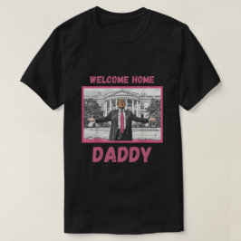 Camiseta pai doméstico de boas-vindas Retro Vintage White H