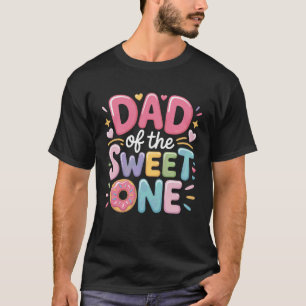 Camiseta Pai Donut da Vibração de Celebração Doce Um