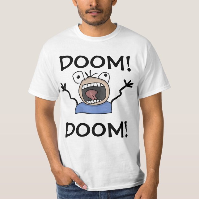 Camiseta PAI DOOM! T-SHIRTS FUNNY cara (Frente)