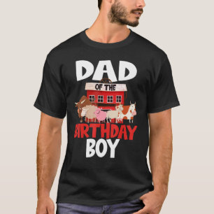 Camiseta Pai dos Bichos-de-Aniversário que Correspondem à F