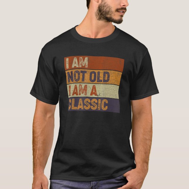 Camiseta Pai dos Mens Não Sou Velho, sou o Pai Clássico (Frente)