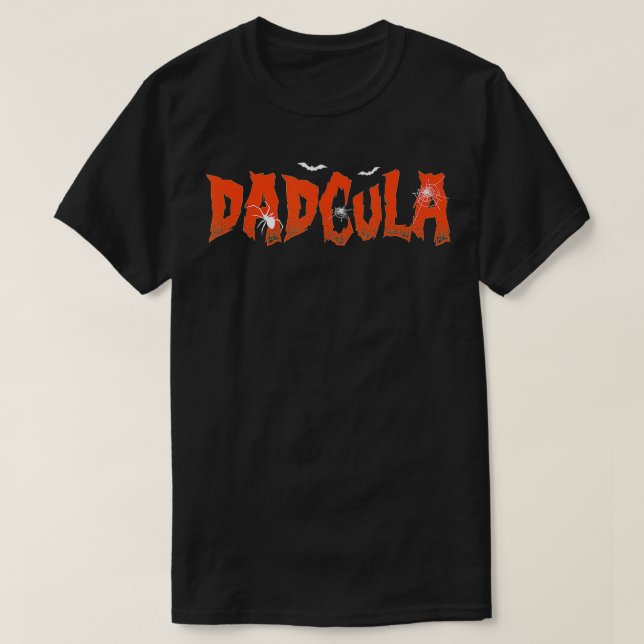Camiseta Pai Dracula Monstro Costume Fácil Halloween T (Frente do Design)