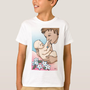 Camiseta Pai e bebê novos
