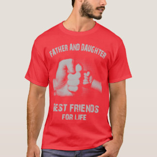 Camiseta PAI E FILHA MELHORES AMIGOS PARA O REtro LIFE