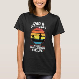 Camiseta pai e filha melhores companheiros de viagem pai pe