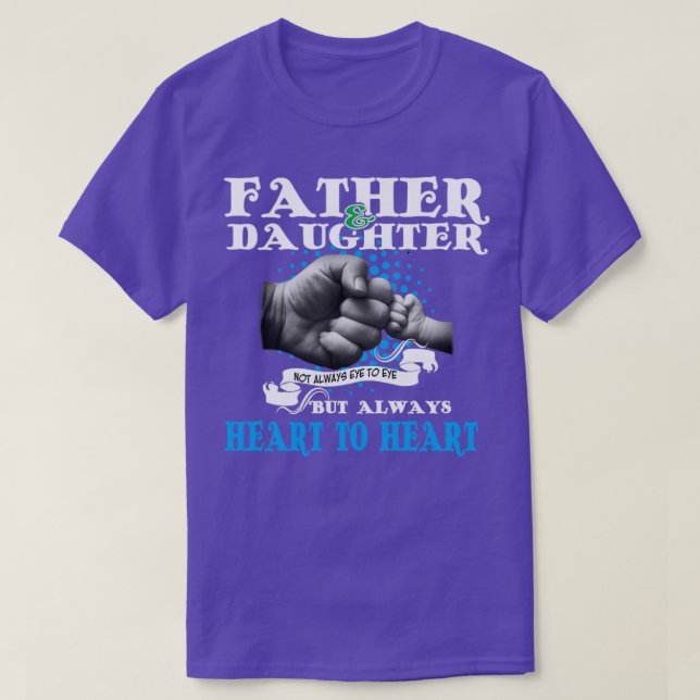 Camiseta Pai E Filha Nem Sempre Olham Para Os Olhos (Frente do Design)