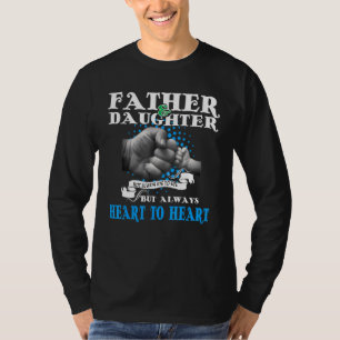 Camiseta Pai E Filha Nem Sempre Olham Para Os Olhos, Mas Pa