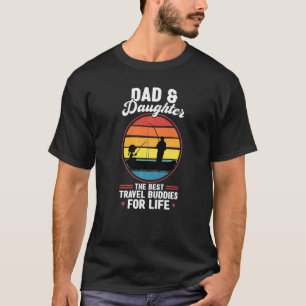 Camiseta pai e filha os melhores companheiros de viagem pai