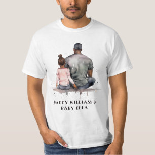 Camiseta Pai e Filha Pretos Personalizados (5)