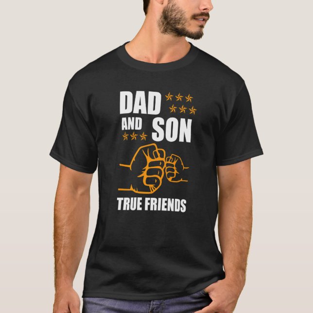 Camiseta Pai E Filho Amizade Para A eternidade Pai Filho (Frente)