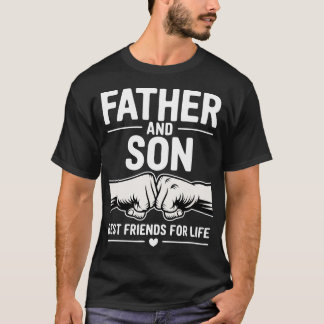 Camiseta Pai e Filho Empurrão de Punho Laço Inquebrantável