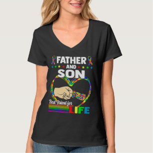Camiseta Pai E Filho Melhor Amigo Para Pais De Autismo Para