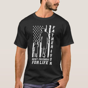 Camiseta Pai e Filho Melhores Amigos Para a Vida Dia dos Pa