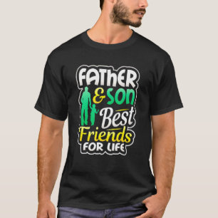 Camiseta Pai e Filho Melhores Amigos Para a Vida Suporte ao