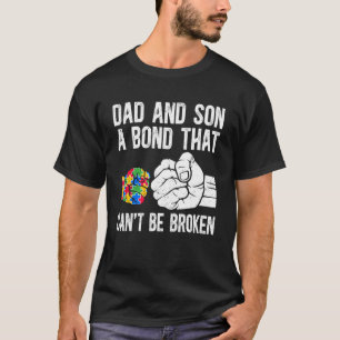 Camiseta Pai e Filho Orgulhoso Autismo Pai Conscientização