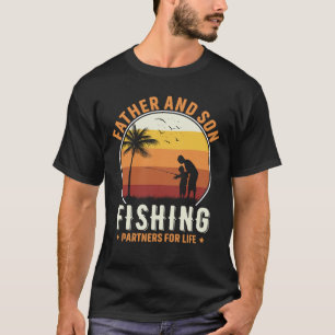 Camiseta Pai e Filho Pai e Eu pescando por homens presentes