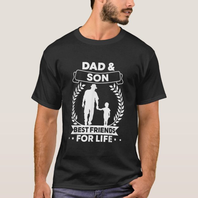 Camiseta Pai E Filho Que Correspondam À Confiança Pai E (Frente)